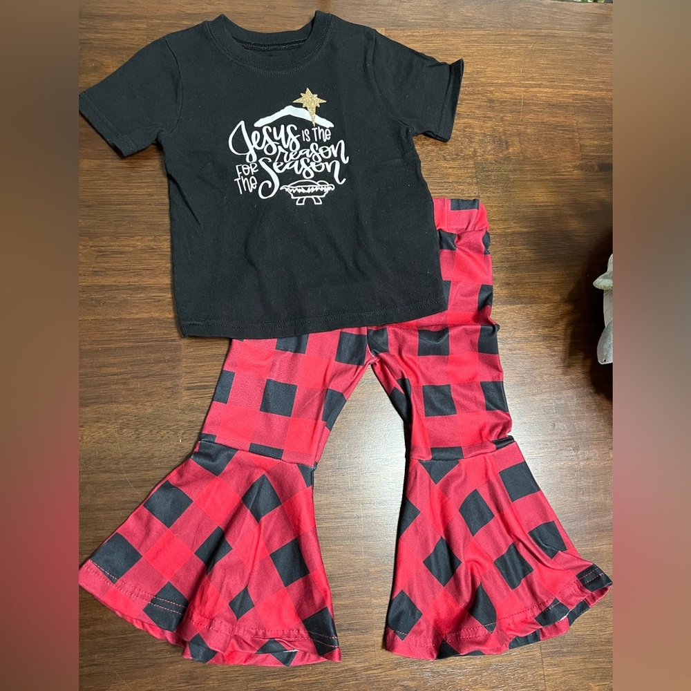 Jesus is the reason pants and tee set